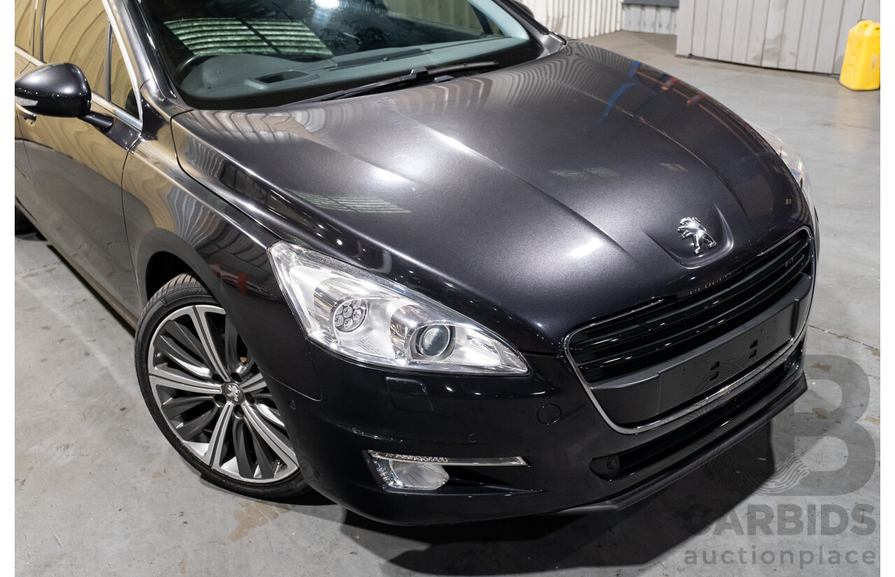 7/2012 Peugeot 508 GT Luxury HDi 4d Sedan Black Turbo Diesel 2.2L