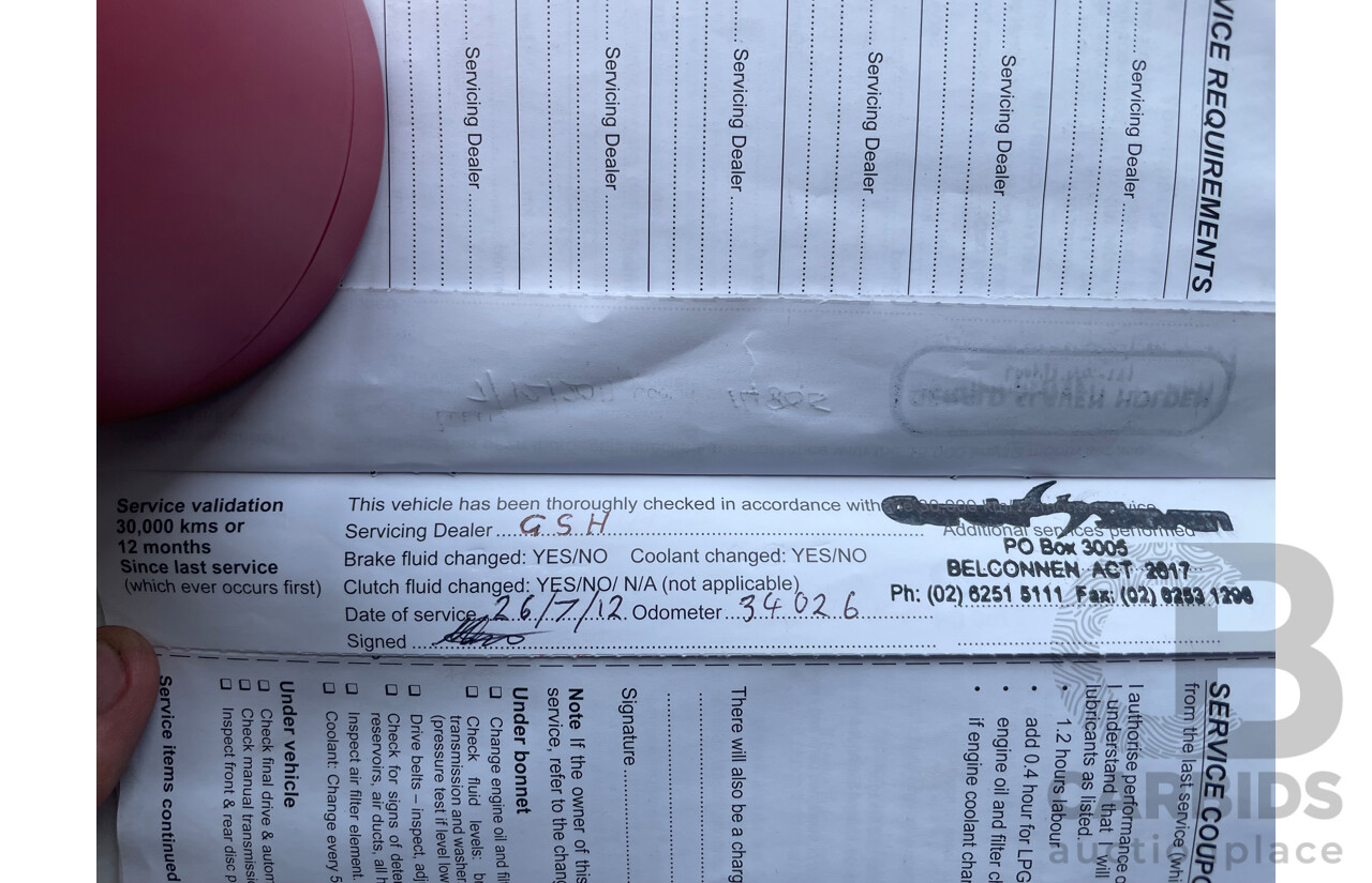 4/2010 Holden Commodore SV6 VE II 4d Sedan Blue 3.6L