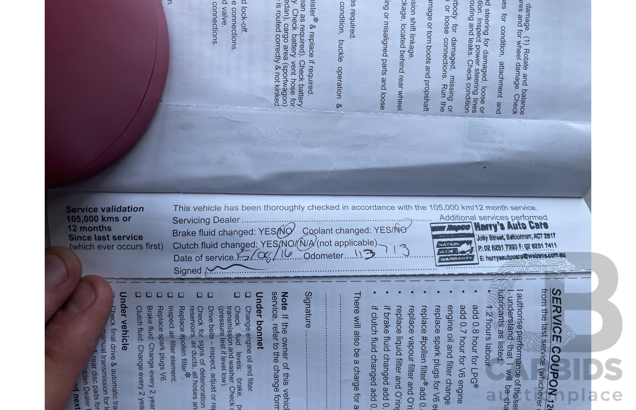 4/2010 Holden Commodore SV6 VE II 4d Sedan Blue 3.6L