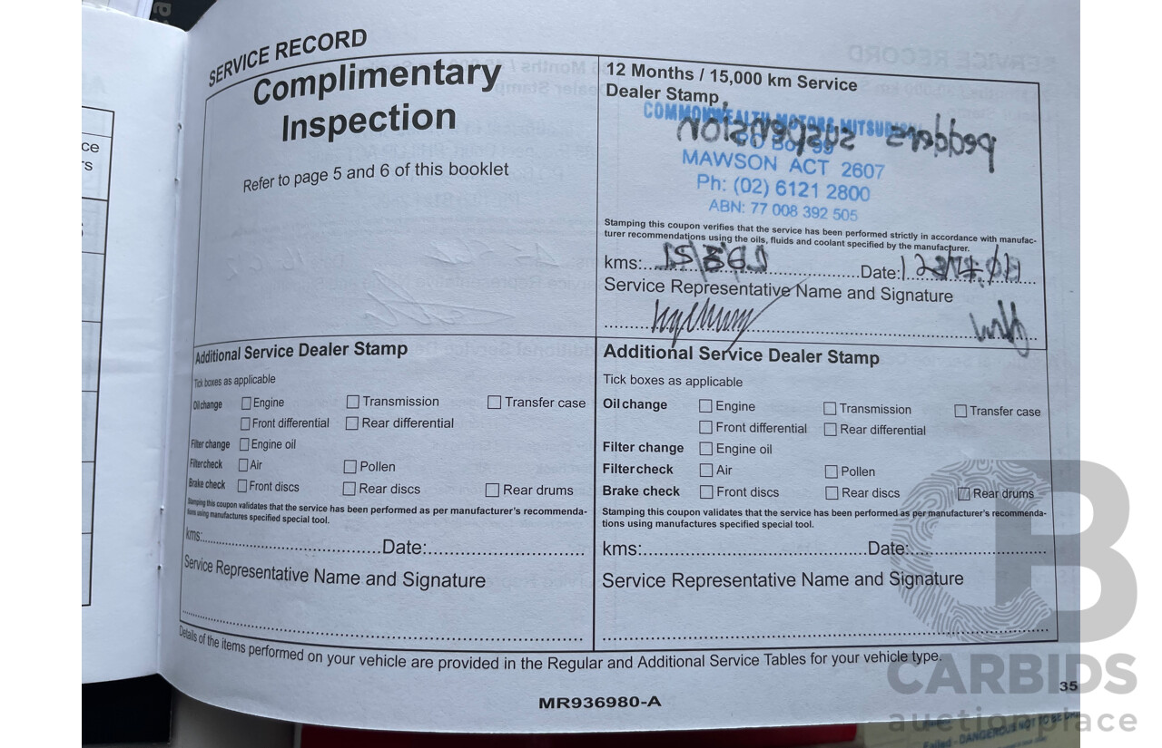 6/2010 Mitsubishi Lancer Activ CJ MY10 4d Sedan Grey 2.0L