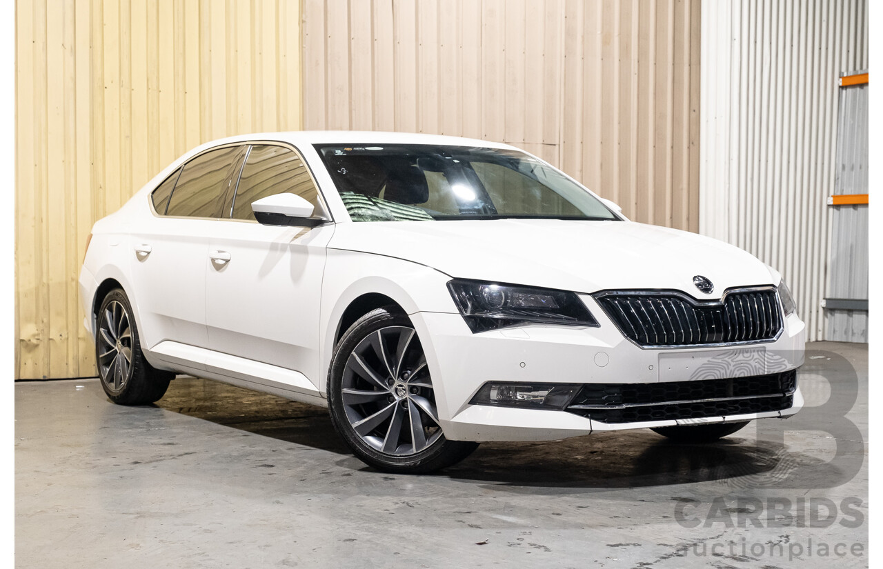 2/2016 Skoda Superb 140TDI NP MY16 4d Sedan White Turbo Diesel 2.0L