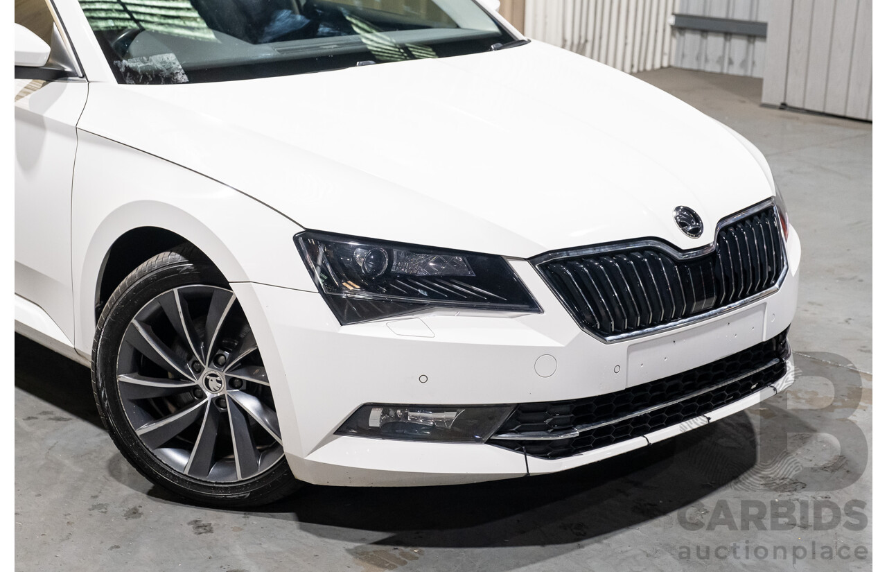 2/2016 Skoda Superb 140TDI NP MY16 4d Sedan White Turbo Diesel 2.0L
