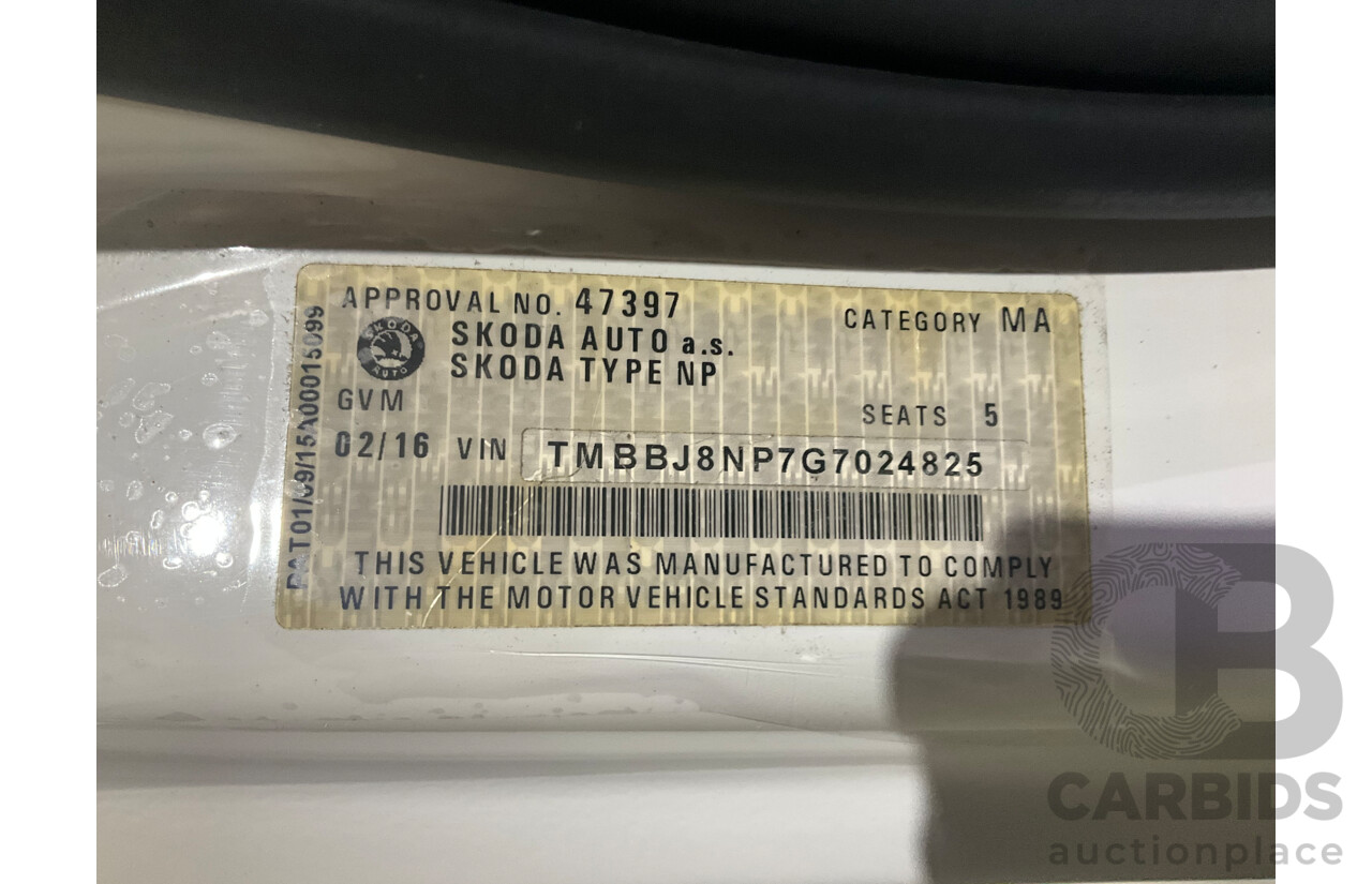 2/2016 Skoda Superb 140TDI NP MY16 4d Sedan White Turbo Diesel 2.0L