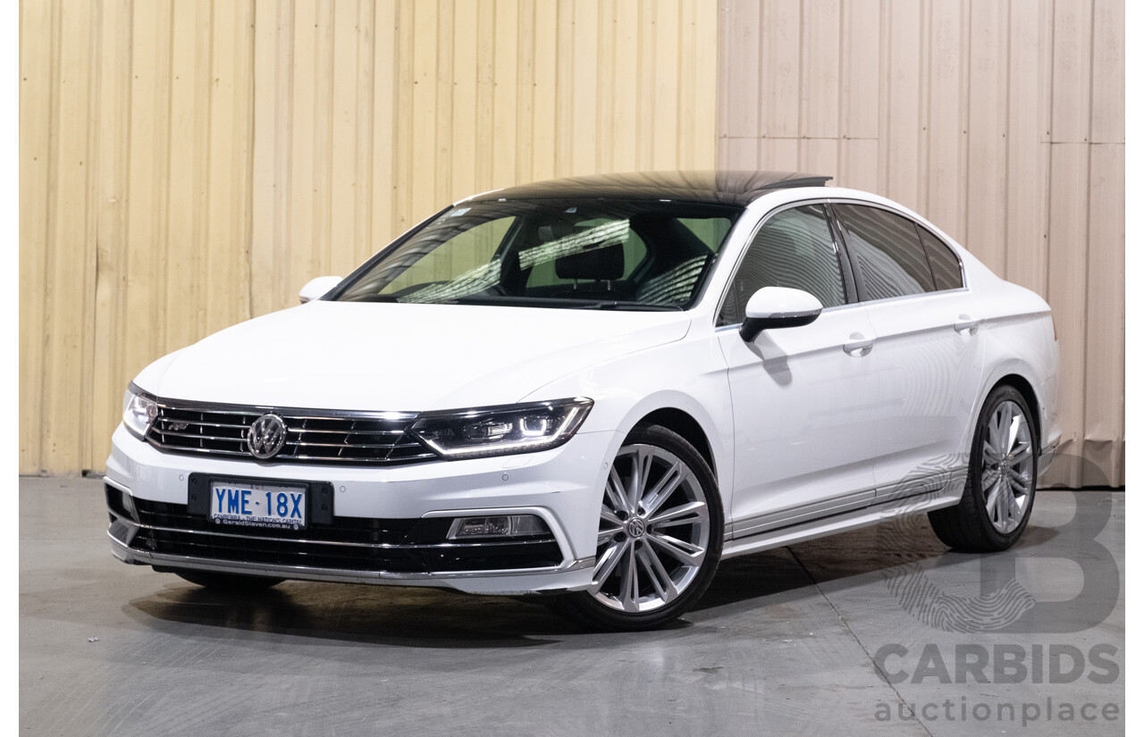 08/2016 Volkswagen Passat 140TDI Highline 3C B8 R-Line Package 4d Sedan White Turbo Diesel 2.0L