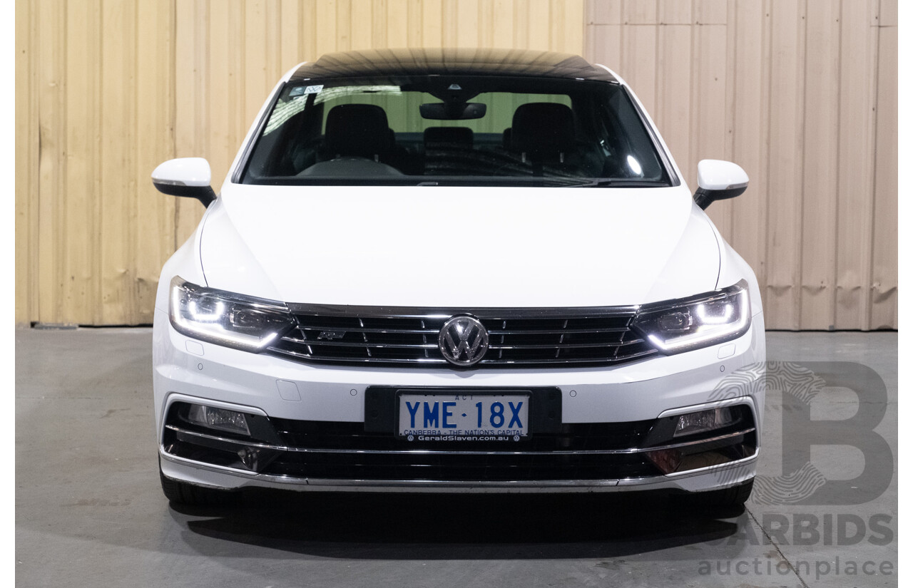 08/2016 Volkswagen Passat 140TDI Highline 3C B8 R-Line Package 4d Sedan White Turbo Diesel 2.0L