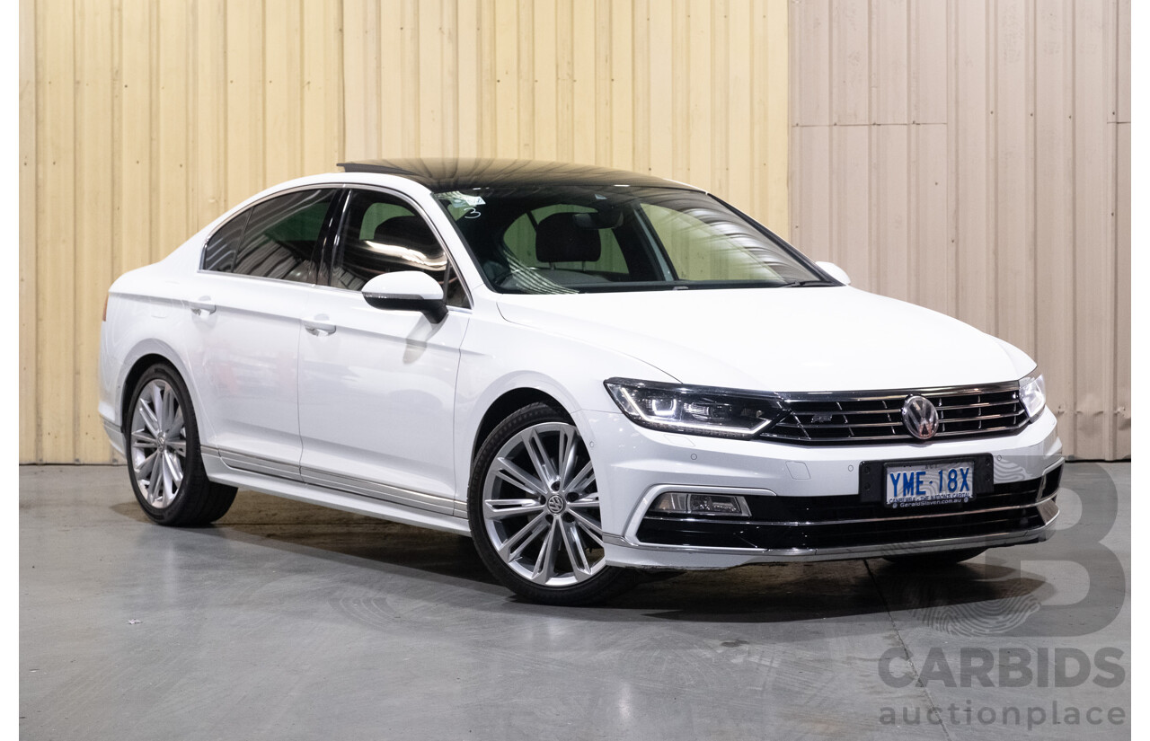 08/2016 Volkswagen Passat 140TDI Highline 3C B8 R-Line Package 4d Sedan White Turbo Diesel 2.0L