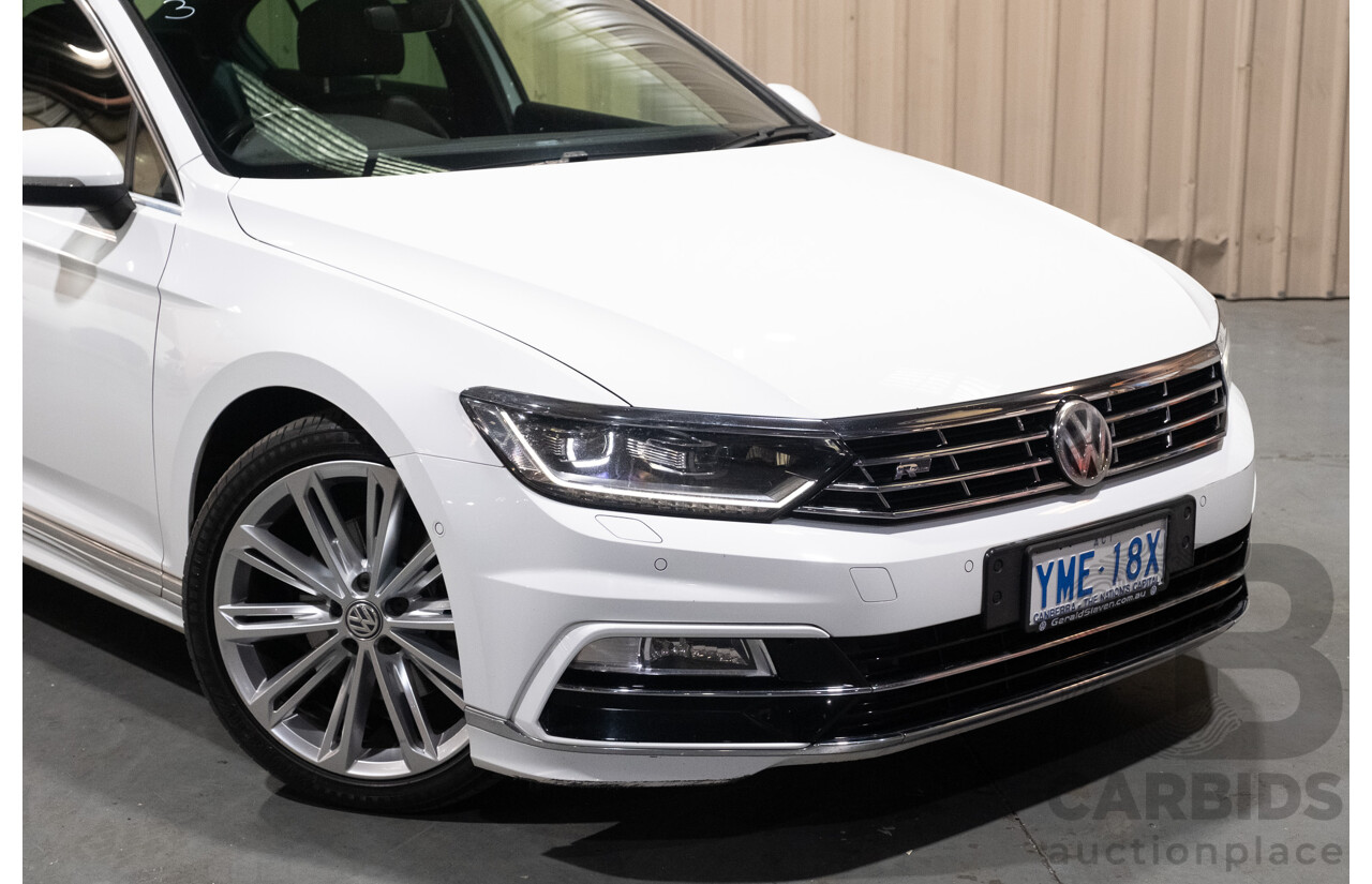 08/2016 Volkswagen Passat 140TDI Highline 3C B8 R-Line Package 4d Sedan White Turbo Diesel 2.0L