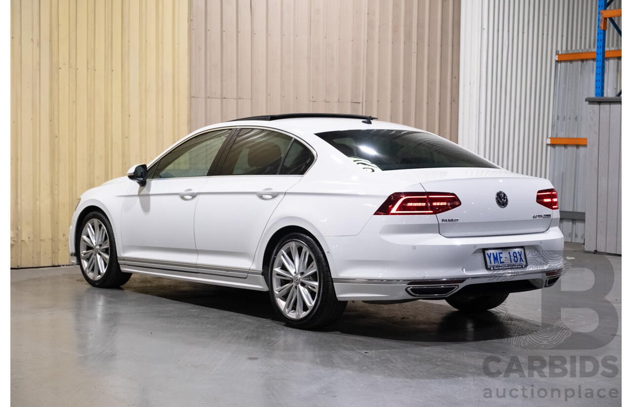 08/2016 Volkswagen Passat 140TDI Highline 3C B8 R-Line Package 4d Sedan White Turbo Diesel 2.0L