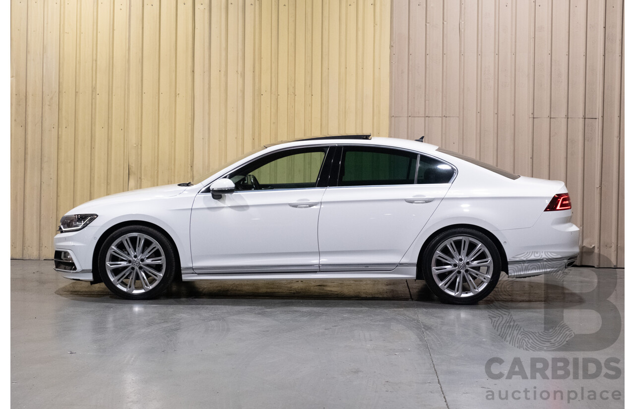 08/2016 Volkswagen Passat 140TDI Highline 3C B8 R-Line Package 4d Sedan White Turbo Diesel 2.0L