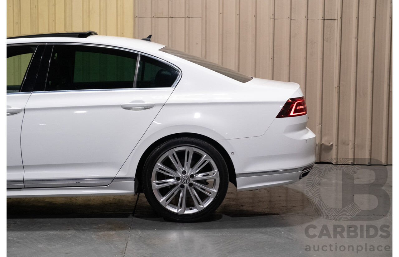 08/2016 Volkswagen Passat 140TDI Highline 3C B8 R-Line Package 4d Sedan White Turbo Diesel 2.0L