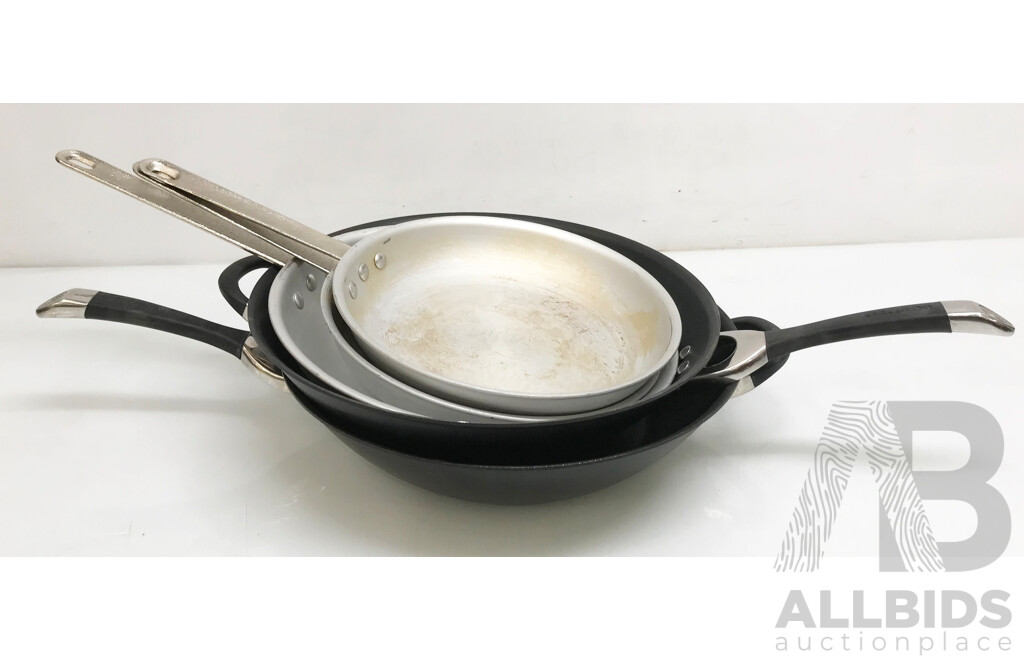 Assorted Cooking Woks and Pans - Lot of 5
