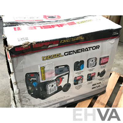 Gensafe  8kVA 12hp Electric Start Diesel Generator