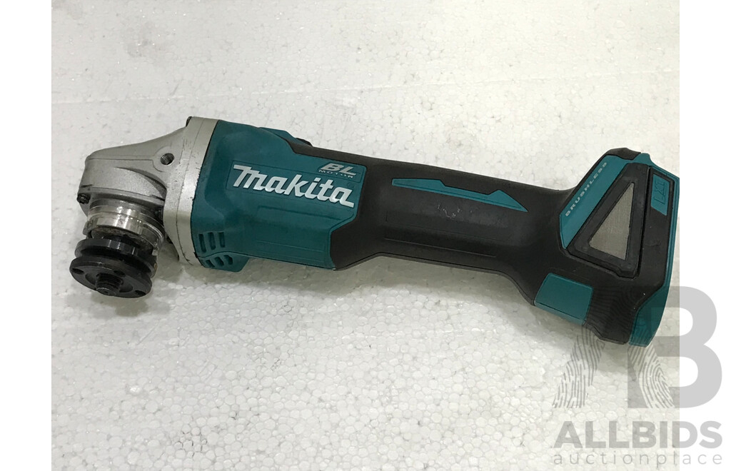 Makita 18V Cordless Slide Switch 125mm Angle Grinder