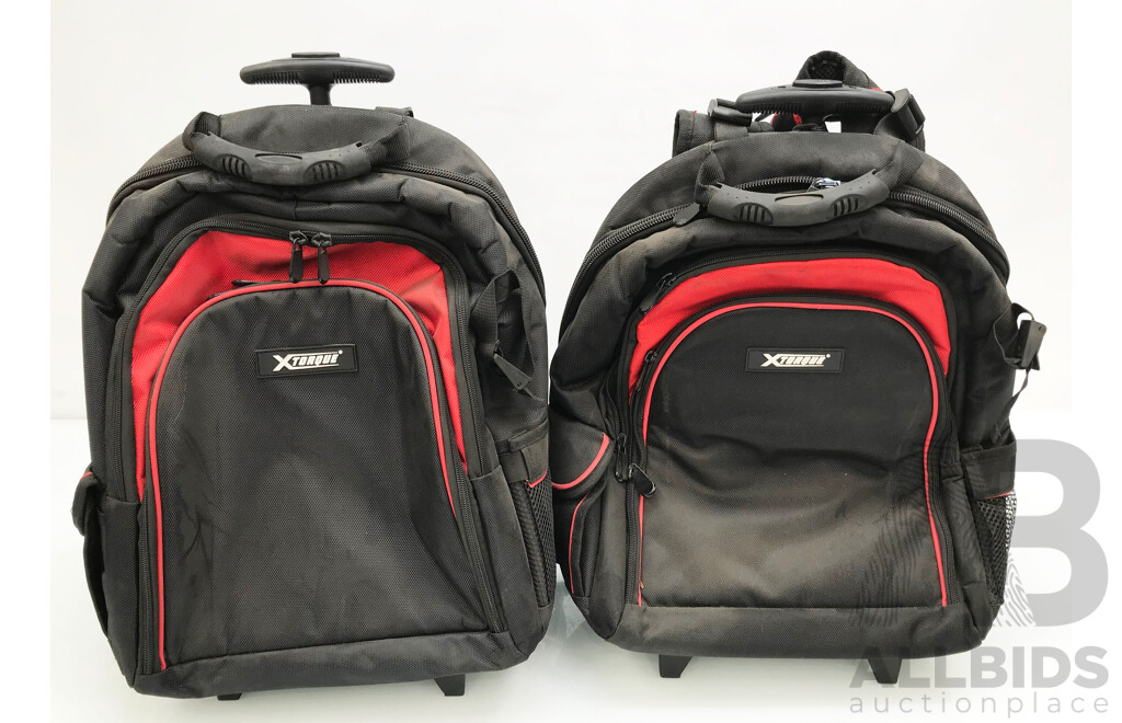 XTorque Backpack Trolley Tool Bag - Lot of 2