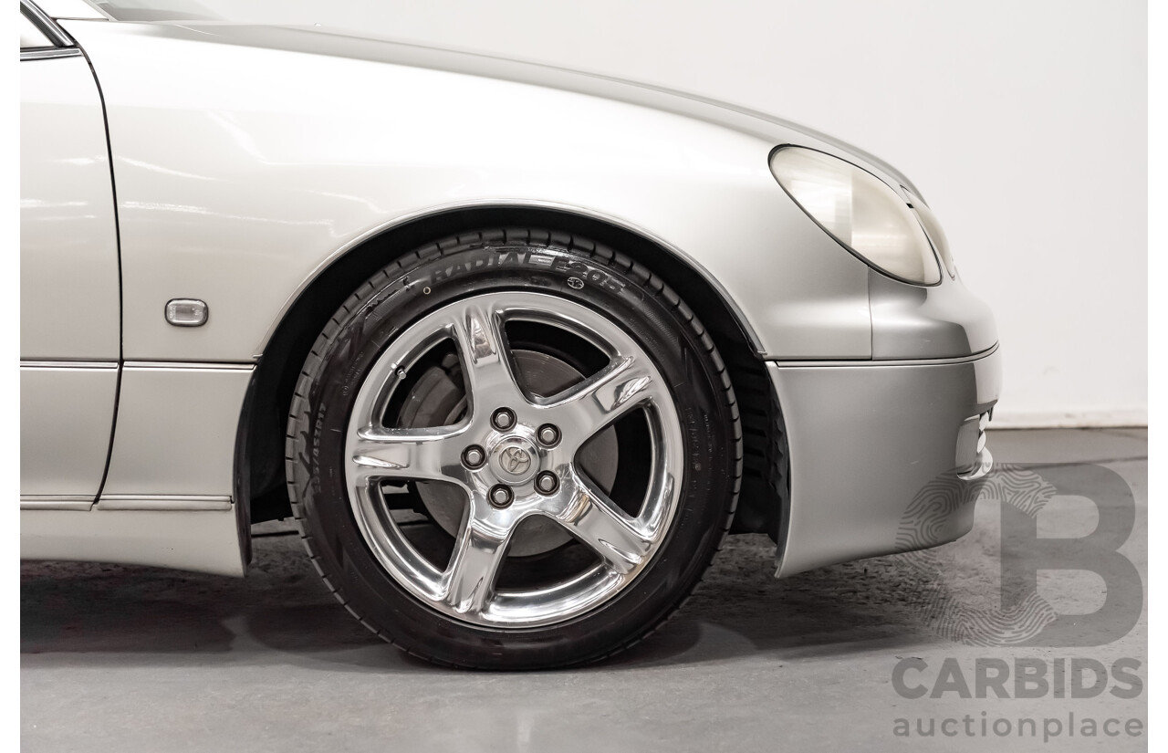 08/2000 Toyota Aristo JZS161 V300 Vertex Edition 4d Sedan Silver Twin Turbo 2JZ 3.0L - 11/2021 Import