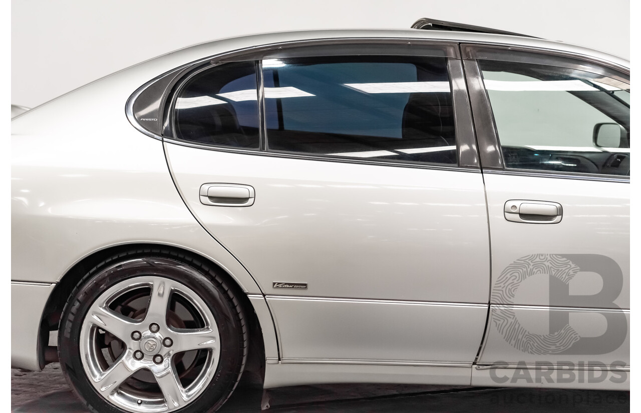 08/2000 Toyota Aristo JZS161 V300 Vertex Edition 4d Sedan Silver Twin Turbo 2JZ 3.0L - 11/2021 Import