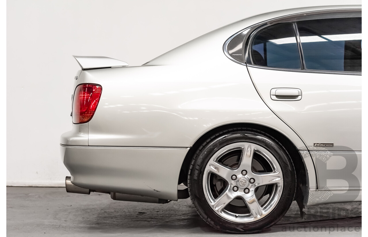 08/2000 Toyota Aristo JZS161 V300 Vertex Edition 4d Sedan Silver Twin Turbo 2JZ 3.0L - 11/2021 Import