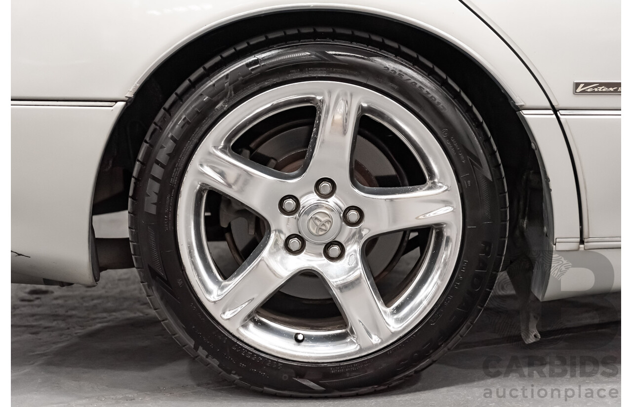 08/2000 Toyota Aristo JZS161 V300 Vertex Edition 4d Sedan Silver Twin Turbo 2JZ 3.0L - 11/2021 Import