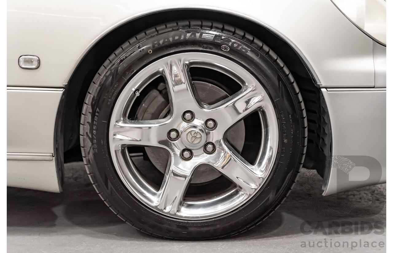 08/2000 Toyota Aristo JZS161 V300 Vertex Edition 4d Sedan Silver Twin Turbo 2JZ 3.0L - 11/2021 Import