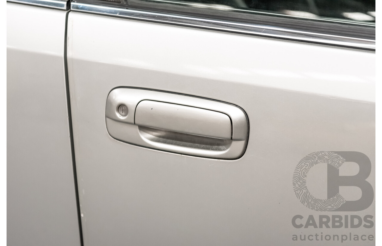 08/2000 Toyota Aristo JZS161 V300 Vertex Edition 4d Sedan Silver Twin Turbo 2JZ 3.0L - 11/2021 Import