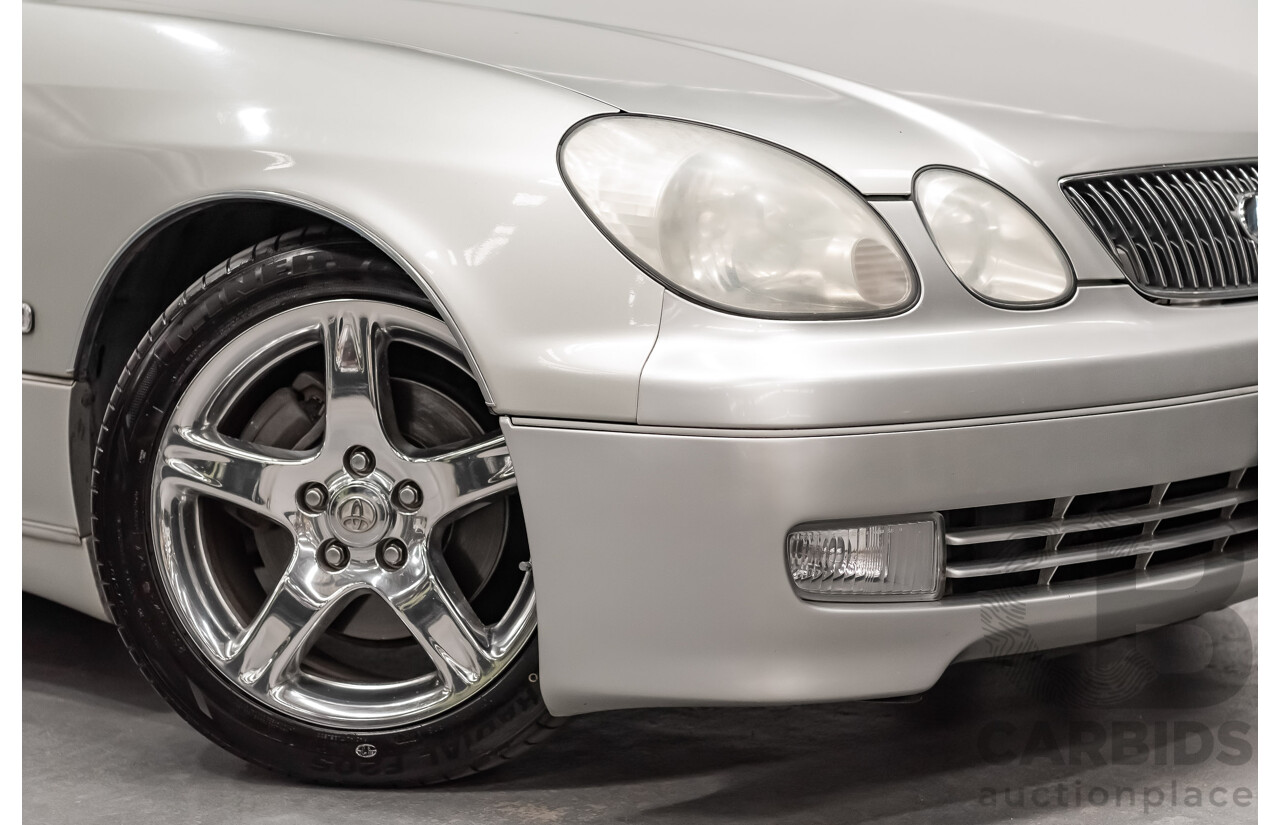 08/2000 Toyota Aristo JZS161 V300 Vertex Edition 4d Sedan Silver Twin Turbo 2JZ 3.0L - 11/2021 Import