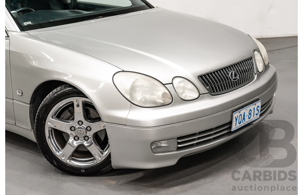 08/2000 Toyota Aristo JZS161 V300 Vertex Edition 4d Sedan Silver Twin Turbo 2JZ 3.0L - 11/2021 Import