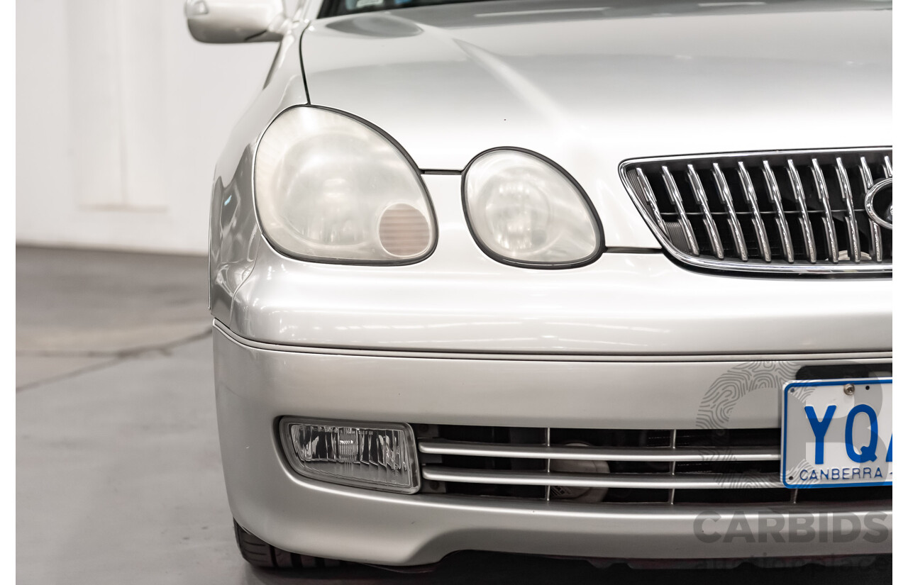 08/2000 Toyota Aristo JZS161 V300 Vertex Edition 4d Sedan Silver Twin Turbo 2JZ 3.0L - 11/2021 Import