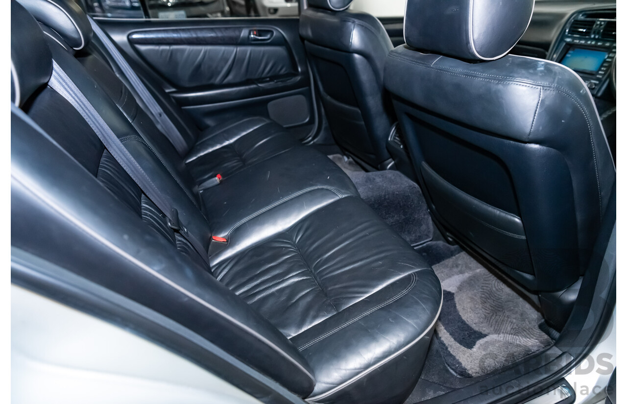 08/2000 Toyota Aristo JZS161 V300 Vertex Edition 4d Sedan Silver Twin Turbo 2JZ 3.0L - 11/2021 Import