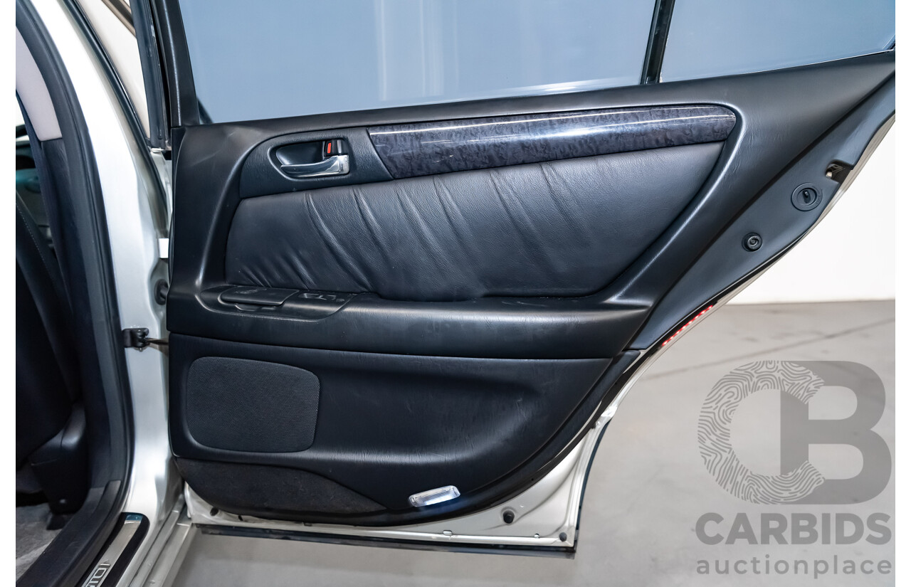 08/2000 Toyota Aristo JZS161 V300 Vertex Edition 4d Sedan Silver Twin Turbo 2JZ 3.0L - 11/2021 Import