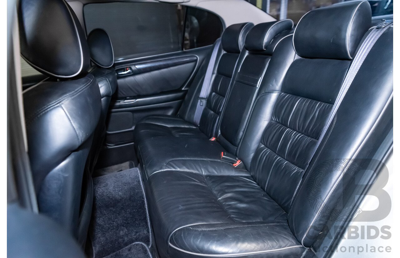 08/2000 Toyota Aristo JZS161 V300 Vertex Edition 4d Sedan Silver Twin Turbo 2JZ 3.0L - 11/2021 Import