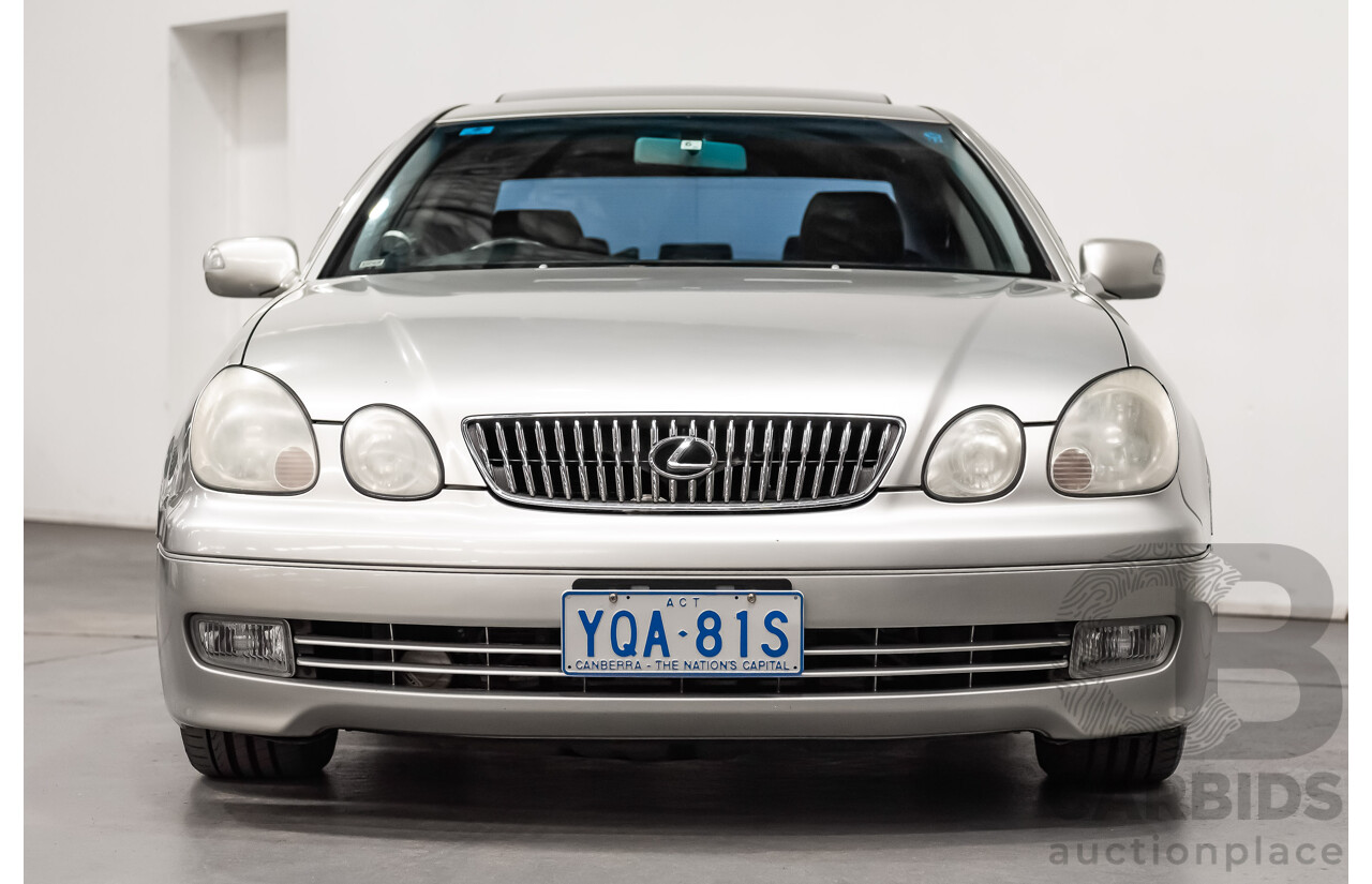 08/2000 Toyota Aristo JZS161 V300 Vertex Edition 4d Sedan Silver Twin Turbo 2JZ 3.0L - 11/2021 Import