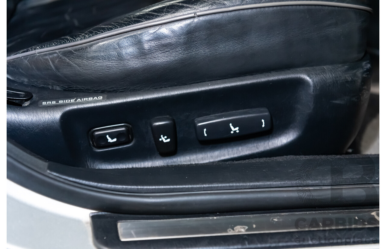 08/2000 Toyota Aristo JZS161 V300 Vertex Edition 4d Sedan Silver Twin Turbo 2JZ 3.0L - 11/2021 Import