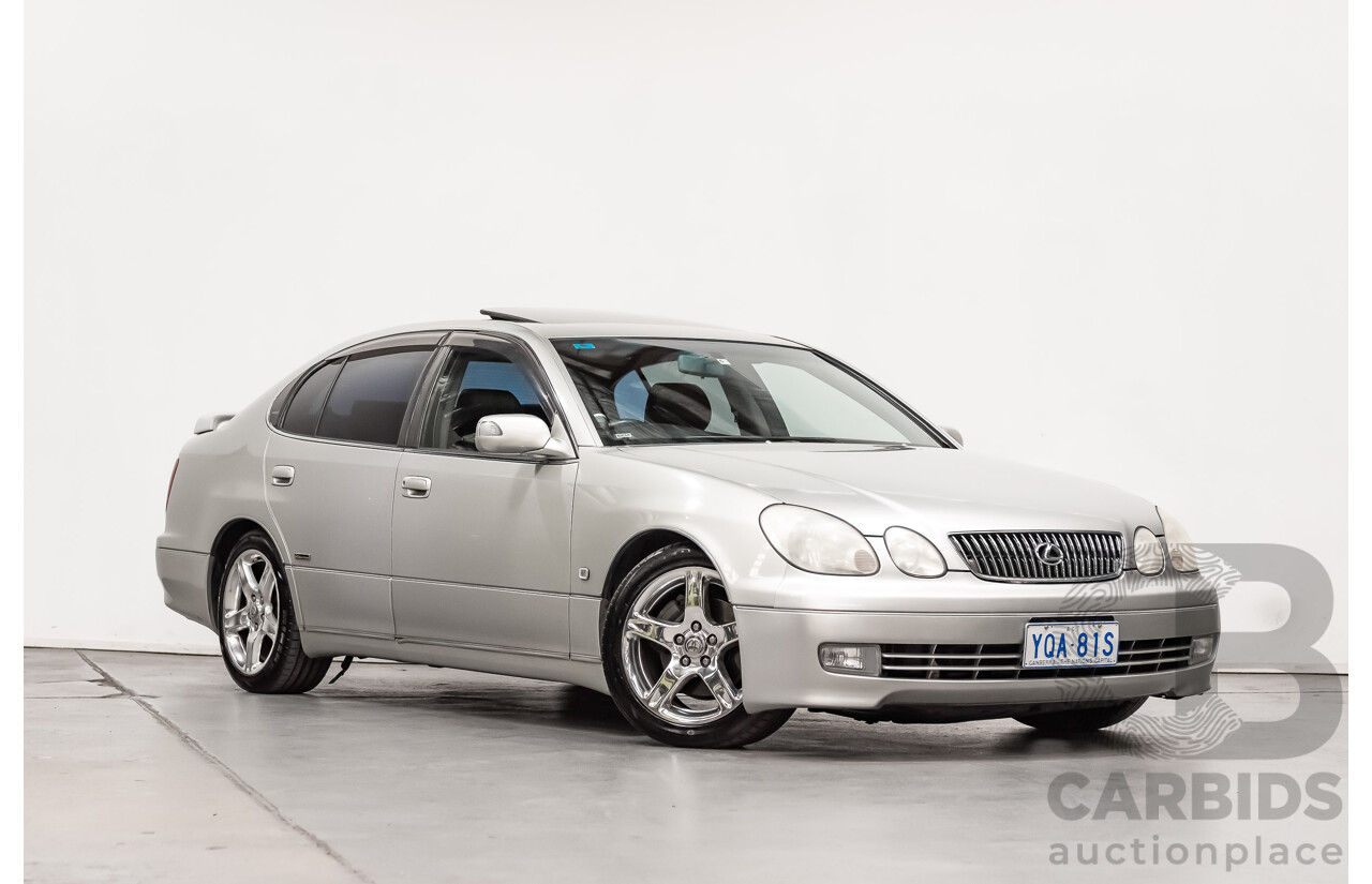 08/2000 Toyota Aristo JZS161 V300 Vertex Edition 4d Sedan Silver Twin Turbo 2JZ 3.0L - 11/2021 Import