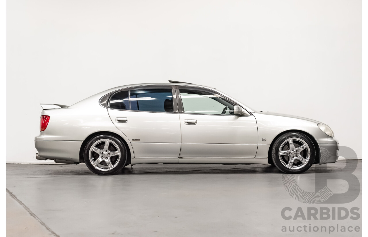 08/2000 Toyota Aristo JZS161 V300 Vertex Edition 4d Sedan Silver Twin Turbo 2JZ 3.0L - 11/2021 Import