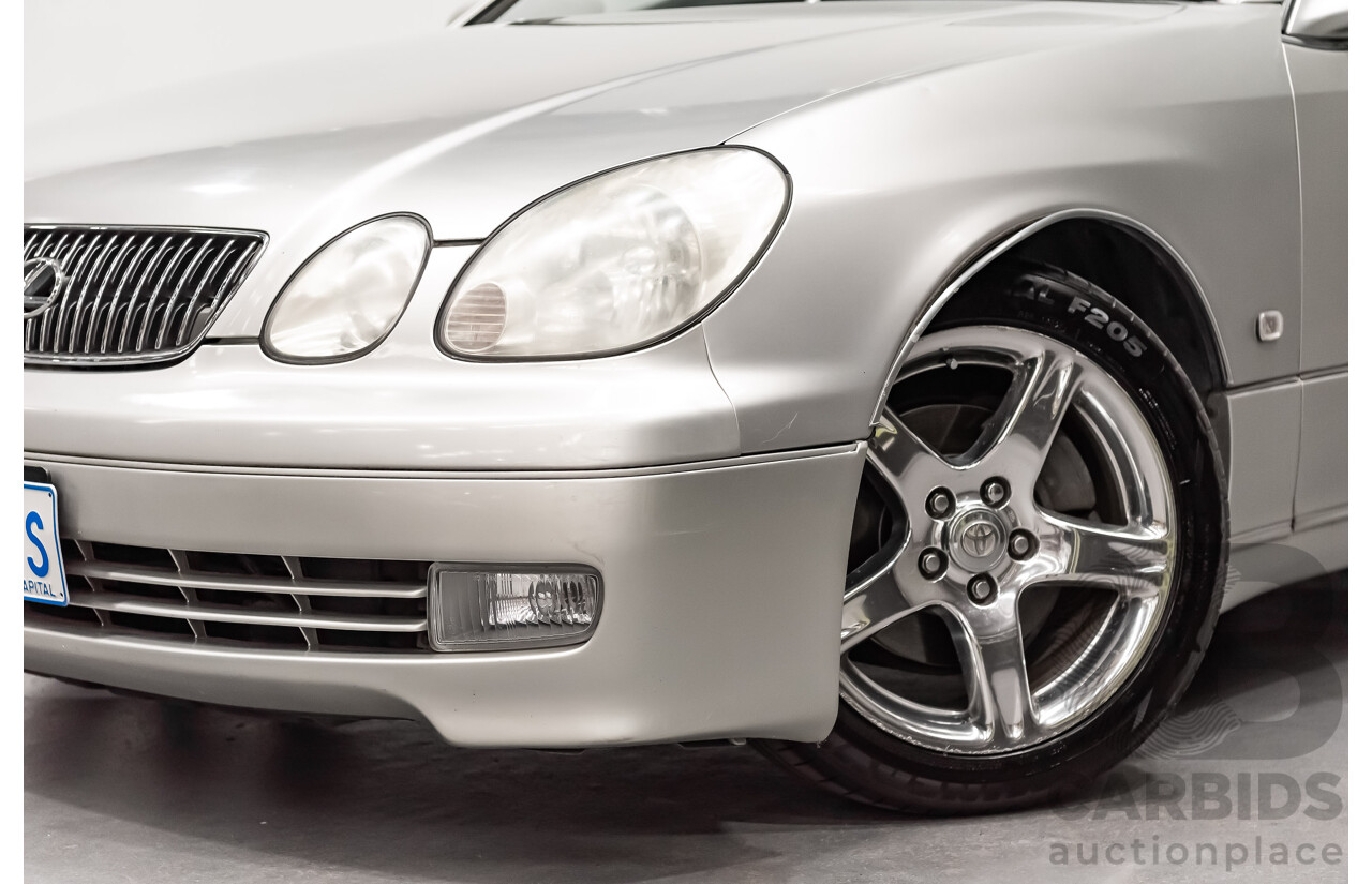 08/2000 Toyota Aristo JZS161 V300 Vertex Edition 4d Sedan Silver Twin Turbo 2JZ 3.0L - 11/2021 Import