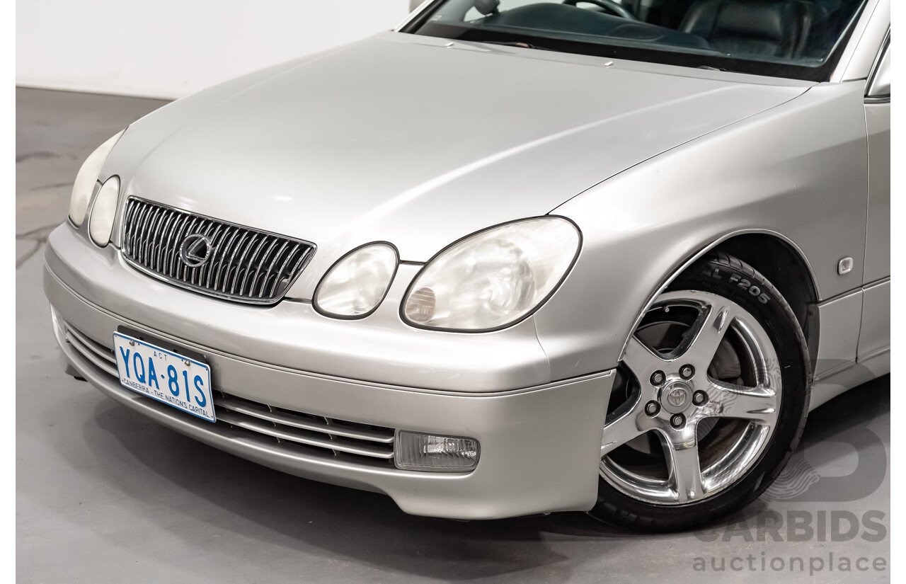 08/2000 Toyota Aristo JZS161 V300 Vertex Edition 4d Sedan Silver Twin Turbo 2JZ 3.0L - 11/2021 Import