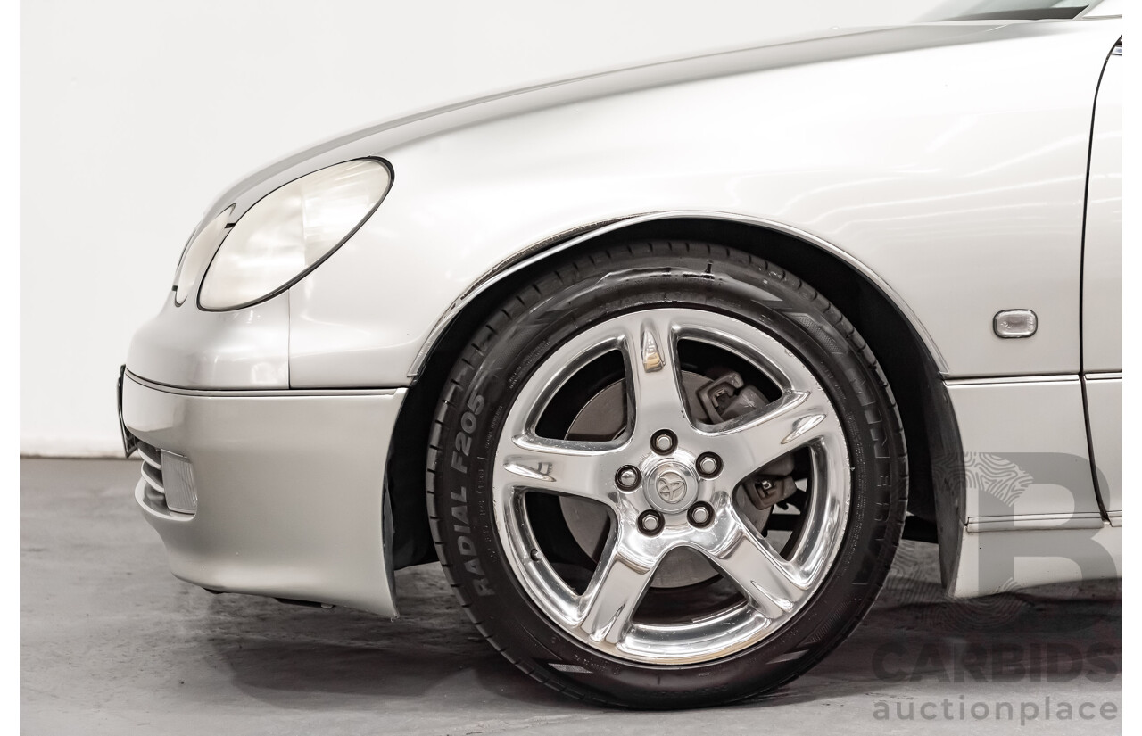 08/2000 Toyota Aristo JZS161 V300 Vertex Edition 4d Sedan Silver Twin Turbo 2JZ 3.0L - 11/2021 Import