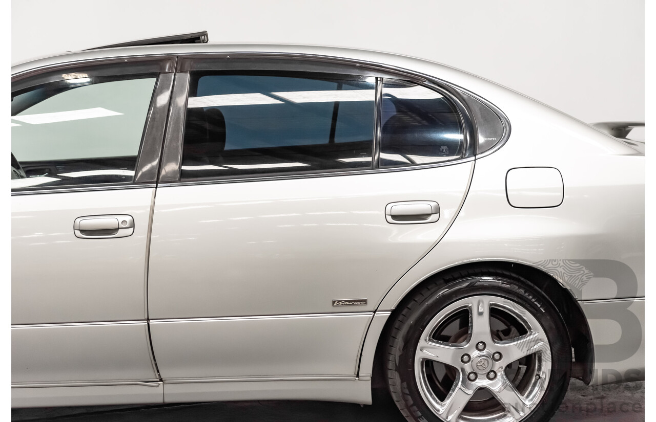 08/2000 Toyota Aristo JZS161 V300 Vertex Edition 4d Sedan Silver Twin Turbo 2JZ 3.0L - 11/2021 Import