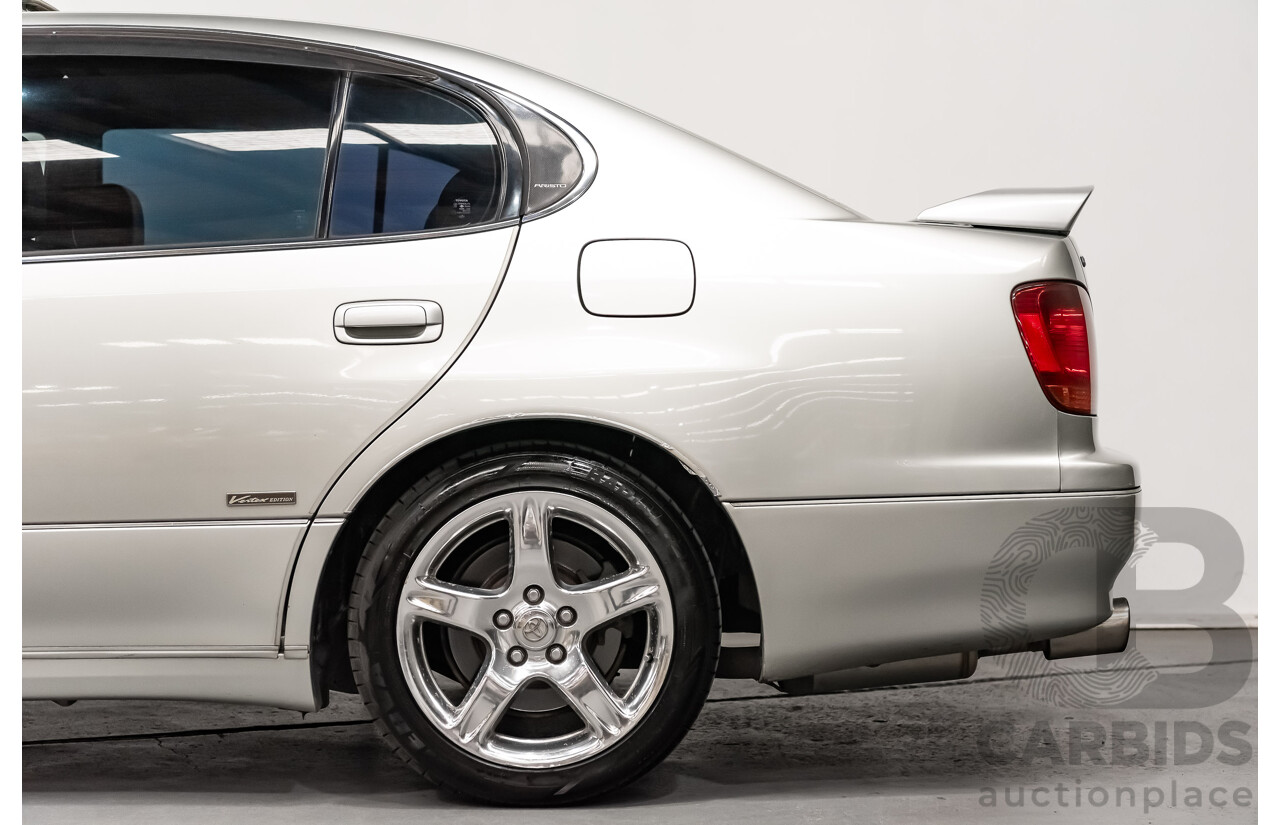 08/2000 Toyota Aristo JZS161 V300 Vertex Edition 4d Sedan Silver Twin Turbo 2JZ 3.0L - 11/2021 Import