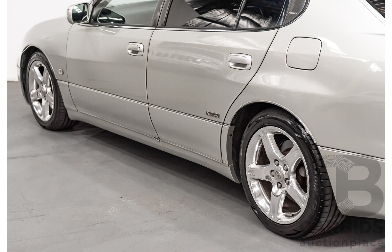 08/2000 Toyota Aristo JZS161 V300 Vertex Edition 4d Sedan Silver Twin Turbo 2JZ 3.0L - 11/2021 Import