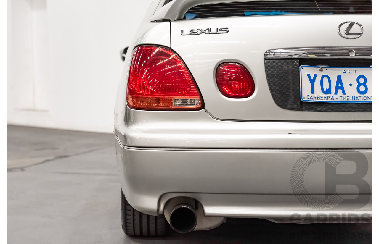 08/2000 Toyota Aristo JZS161 V300 Vertex Edition 4d Sedan Silver Twin Turbo 2JZ 3.0L - 11/2021 Import