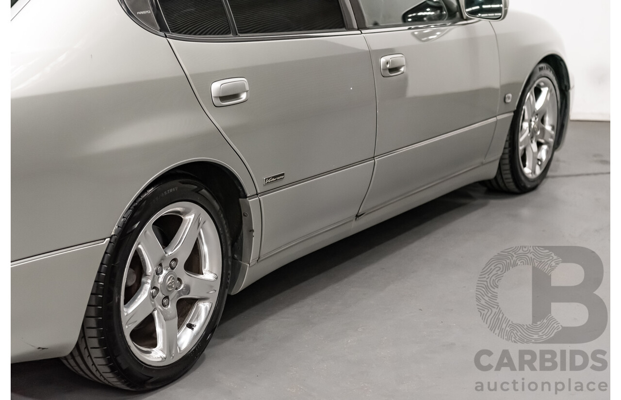 08/2000 Toyota Aristo JZS161 V300 Vertex Edition 4d Sedan Silver Twin Turbo 2JZ 3.0L - 11/2021 Import