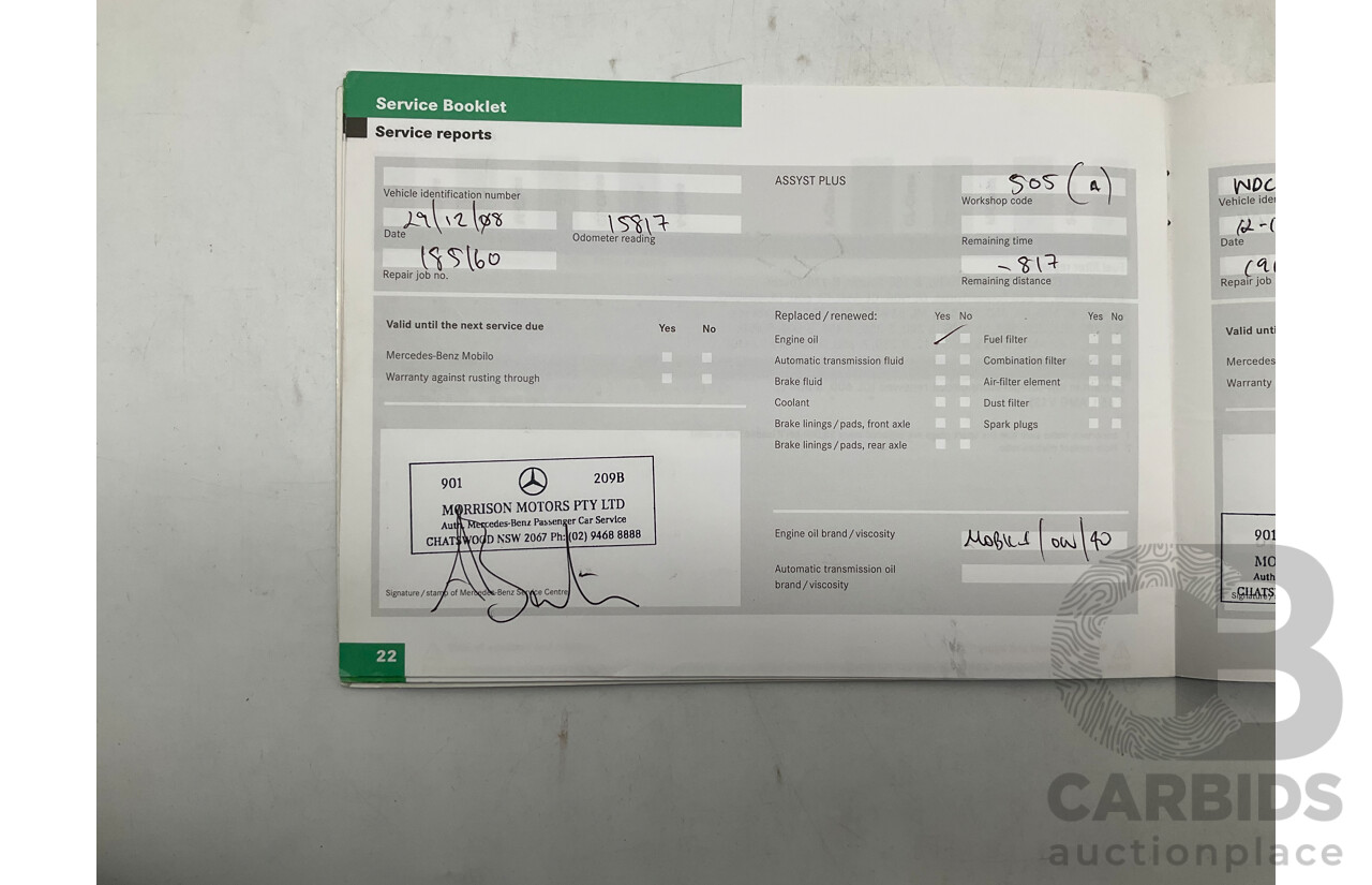 7/2008 Mercedes Benz ML320 CDI Edition 10 (4x4) W164 MY08 4d Wagon White Turbo Diesel V6 3.0L