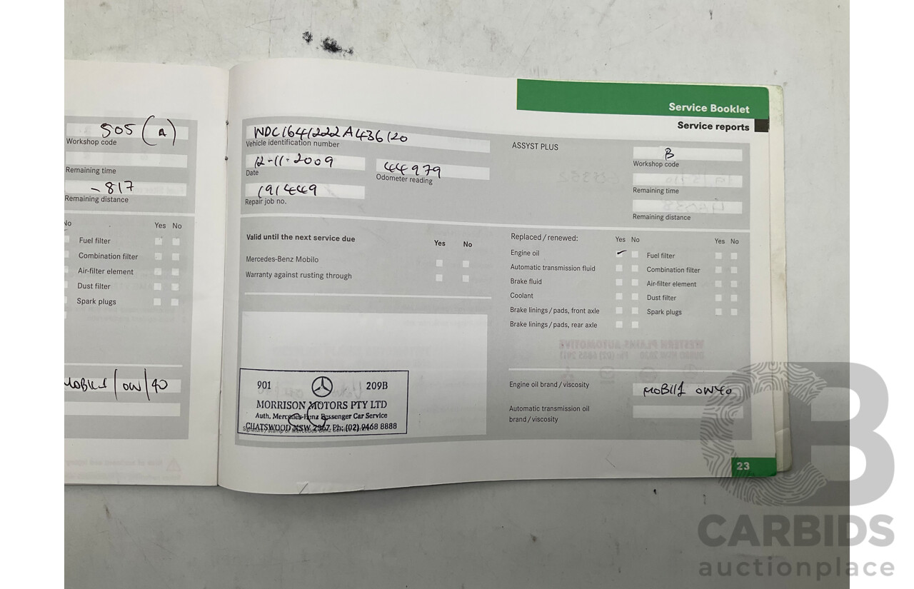 7/2008 Mercedes Benz ML320 CDI Edition 10 (4x4) W164 MY08 4d Wagon White Turbo Diesel V6 3.0L