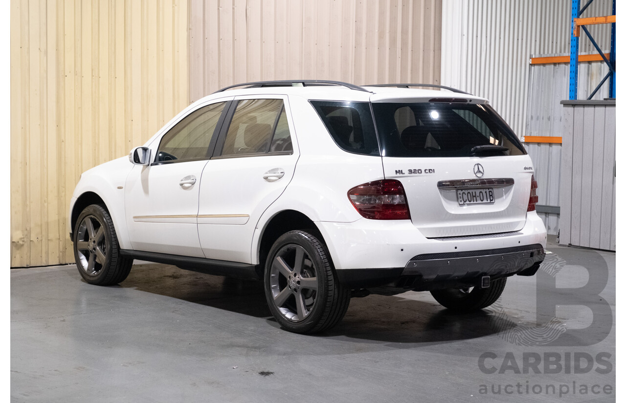 7/2008 Mercedes Benz ML320 CDI Edition 10 (4x4) W164 MY08 4d Wagon White Turbo Diesel V6 3.0L