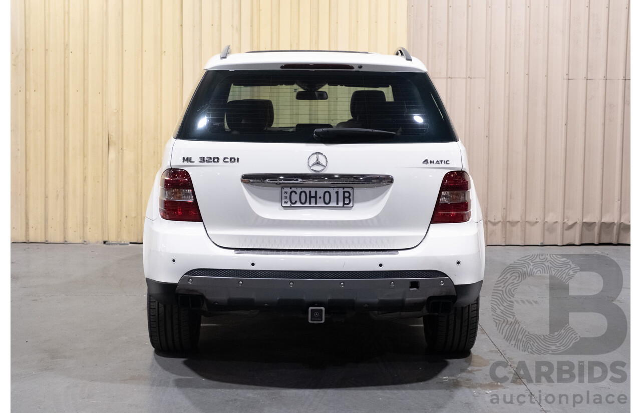 7/2008 Mercedes Benz ML320 CDI Edition 10 (4x4) W164 MY08 4d Wagon White Turbo Diesel V6 3.0L