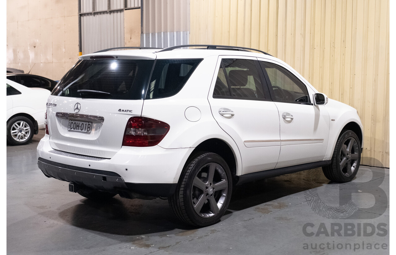 7/2008 Mercedes Benz ML320 CDI Edition 10 (4x4) W164 MY08 4d Wagon White Turbo Diesel V6 3.0L