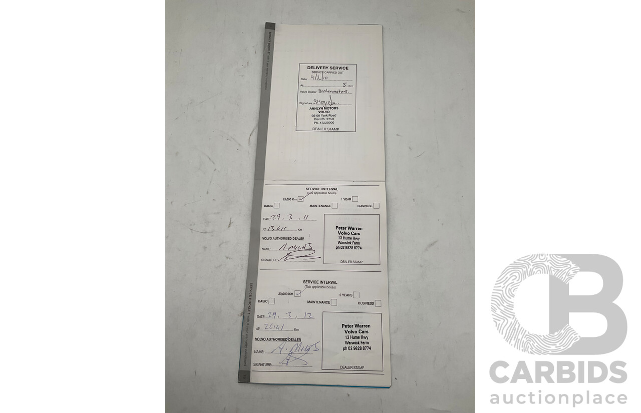 2/2010 Volvo XC90 D5 (AWD) MY11 4d Wagon Black Turbo Diesel 2.4L - 7 Seater