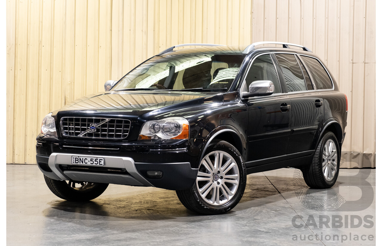 2/2010 Volvo XC90 D5 (AWD) MY11 4d Wagon Black Turbo Diesel 2.4L - 7 Seater