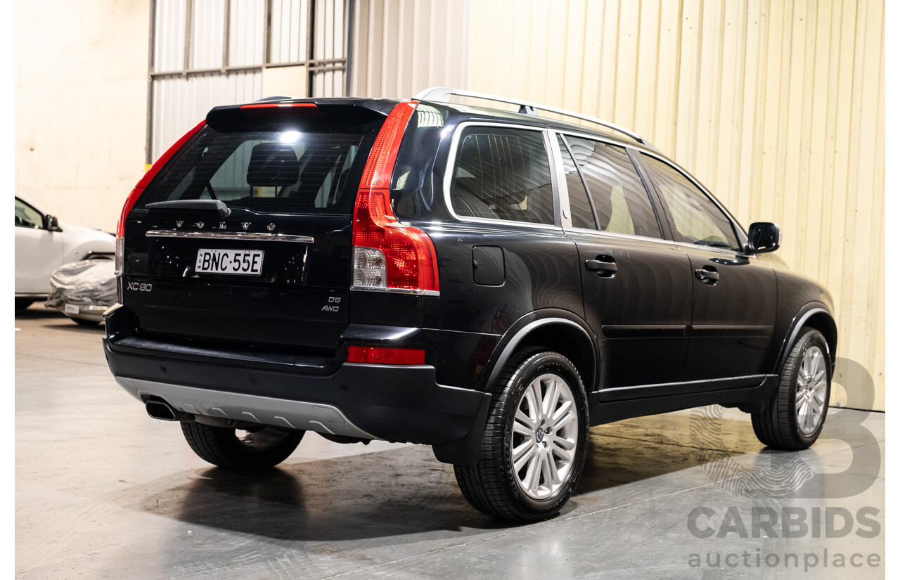 2/2010 Volvo XC90 D5 (AWD) MY11 4d Wagon Black Turbo Diesel 2.4L - 7 Seater